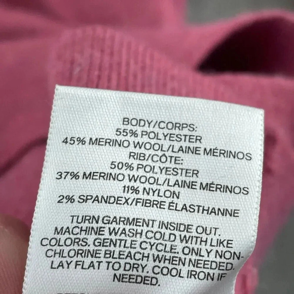 Express Merino Wool Blend V-Neck Sweater Womens Large Pink 3115 - Picture 3 of 8